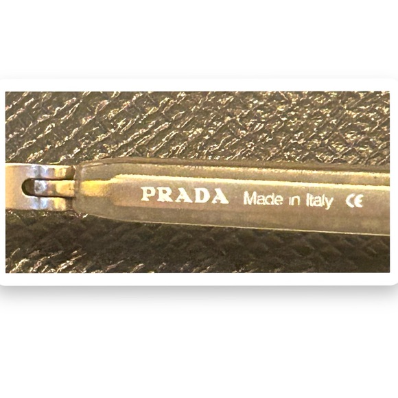 Prada RARE Sunglasses Full Inclusion SPR 75A - 2AC-1L1 Transparent Purple - Picture 14 of 16